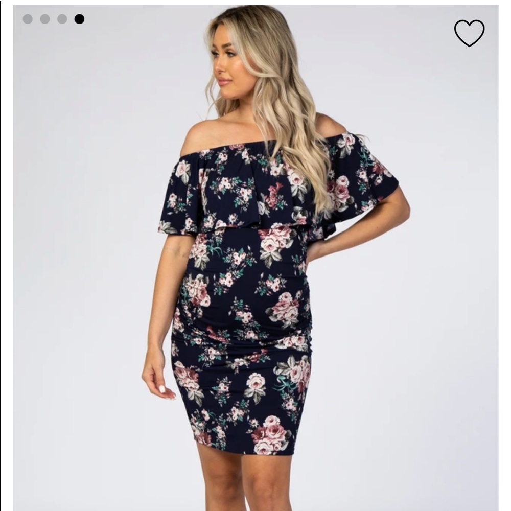 Pink blush maternity dress